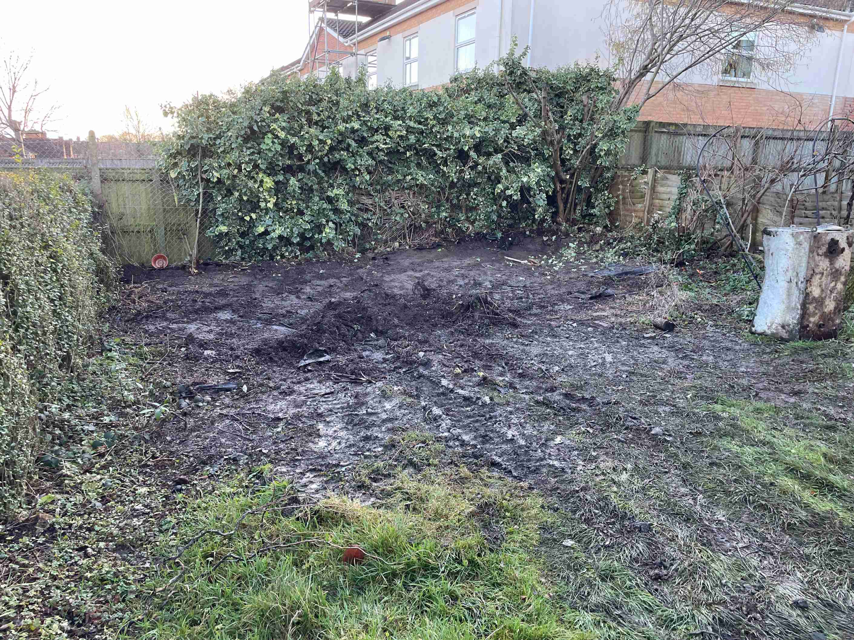 Shed Base Before